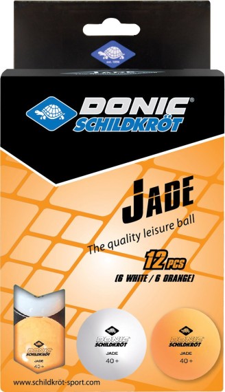 DONIC SCHILDKRÖT TT-Ball, JADE 40+, weiß / orange