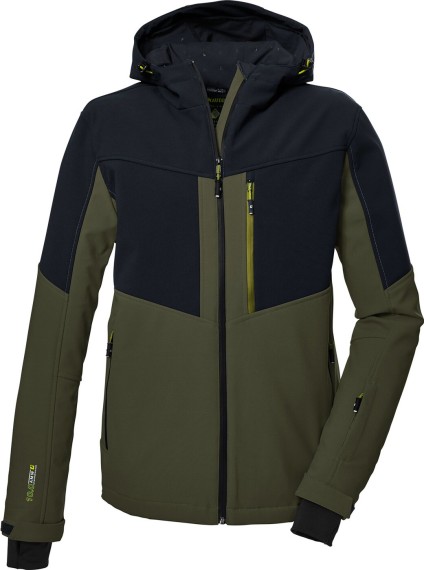 killtec heren Softshell jack/outdoorjack met afritsbare capuchon KOW 163 MN SFTSHLL JCKT, dark moss, XL, 37711-000 killtec heren Softshell jack/outdoorjack met afritsbare capuchon KOW 163 MN SFTSHLL JCKT, dark moss, XL, 37711-000