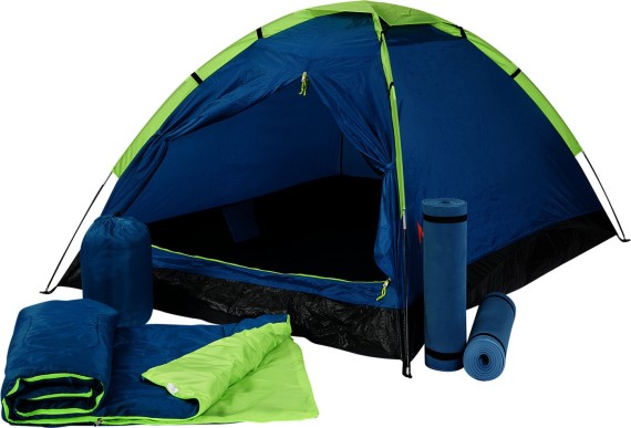 McKINLEY Camping-Zelt FESTENT 902 BLUE PETROL/GREEN LI