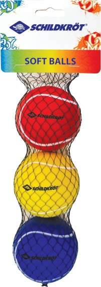 SOFT BALLS   (3 Balls yellow, red,