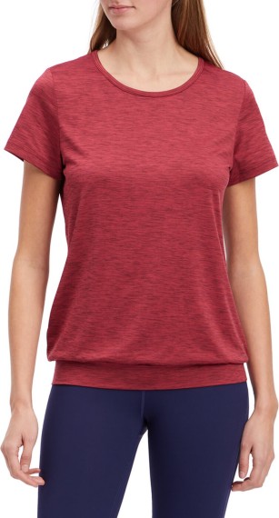 Damen T-Shirt Jewel SS W 906 MELANGE/RED WINE/RED