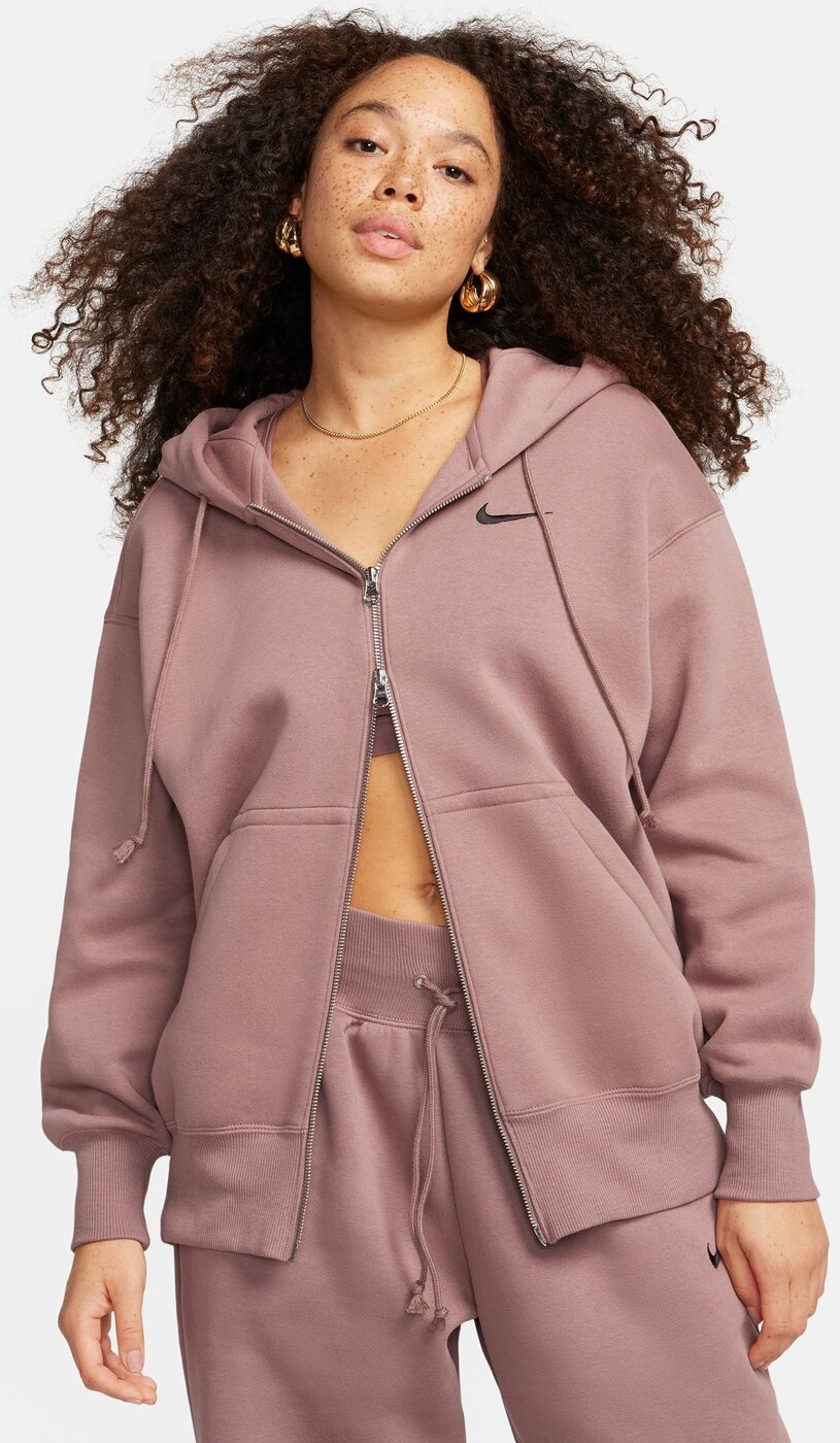 Zip Hoodie Kapuze Sweatjacke Oversize Damen Nike Sportswear